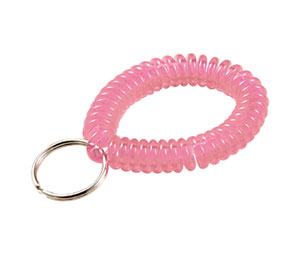 Lucky Line 41066 Wrist Coil, 10/package, Neon Pink
