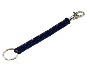 Lucky Line 4132005 Coil with Trigger Snap, 5/package, Black