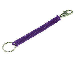 Lucky Line 4136505 Coil with Trigger Snap, 5/package, Purple