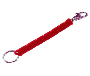 Lucky Line 4137005 Coil with Trigger Snap, 5/package, Red