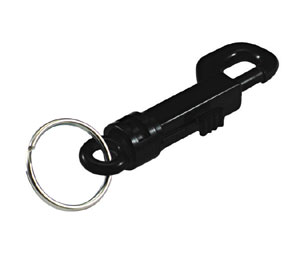 Lucky Line 41520 Plastic Key Clip, Plastic, 25/package, Black