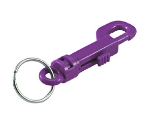 Lucky Line 41565 Plastic Key Clip, Plastic, 25/package, Purple