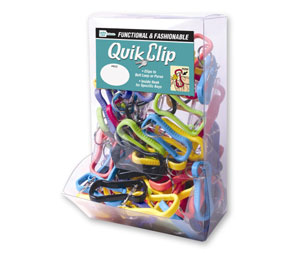 Lucky Line 45813 Quick Key Clip, Plastic, 125/Large Clear Box, Assorted Colors