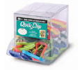 Lucky Line 45853 Quick Key Clip, Plastic, 50/Medium Clear Box, Assorted Colors