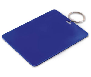 Lucky Line 53300 Restroom Tag with Ring, Styrene, 10/package, Blue