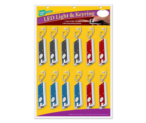 Lucky Line 63712 LED Light, 1 card (12/card), Assorted Colors