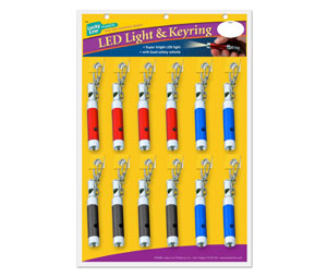 Lucky Line 63812 LED Light, 1 card (12/card), Assorted Colors