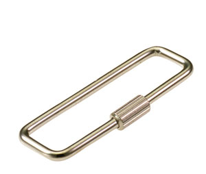 Lucky Line 70200 Turn Sleeve Key Ring, 100/Display Box, Silver