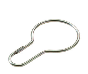 Lucky Line 75400 Hook Key Ring, ZPS, 100/Display Box, Silver
