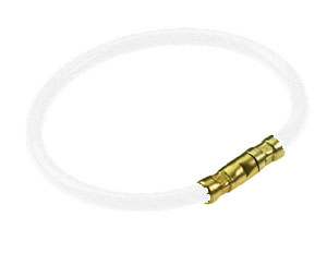 Lucky Line 8111005 Twisty Nylon Coated Cable Key Ring, Aircraft cable, 5", 5/package, Clear