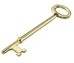 Lucky Line 87175 Skeleton Keys, BPZ, 100/package, Brass