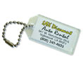 Lucky Line Products 951201 Custom Imprinted Key Tag with Ball Chain Attachment