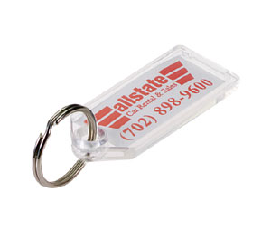 Lucky Line Products 951604 Custom Imprinted Key Tag with Split Ring Attachment