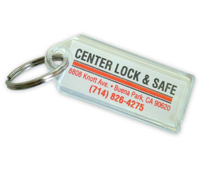 Lucky Line Products 95190510 Custom Imprinted Key Tag with V-Lock and Split Ring Attachment