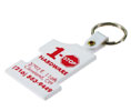 Lucky Line Products 955104 Custom Imprinted Number 1 Key Fob with Nickel Plated Key Ring Attachment