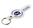 Lucky Line Products 955204 Custom Imprinted Key Shaped Fob with Nickel Plated Key Ring Attachment