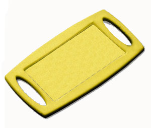 Lucky Line Products 1708014 Small Rectangular Label-It Plastic Tag without Label and without Ring, 14/package