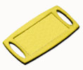 Lucky Line Products 17080 Small Rectangular Label-It Plastic Tag without Label and without Ring, 56/package
