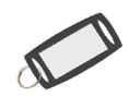 Lucky Line Products 1802014 Large Rectangular Label-It Plastic Tag with Label, Plastic, 14/package