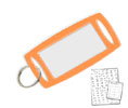 Lucky Line Products 1805014 Large Rectangular Label-It Plastic Tag with Label, Plastic, 14/package