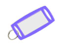 Lucky Line Products 1806514 Large Rectangular Label-It Plastic Tag with Label, Plastic, 14/package