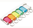 Lucky Line Products 60561 6-Key Tag Rack, 1 strip (6 cards/strip, 1/card)