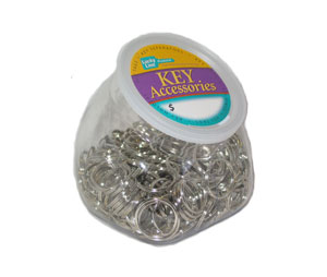 Lucky Line Products 76325 Split Key Rings, NPS, Size: 7/8" Diameter, 250/Small Jar