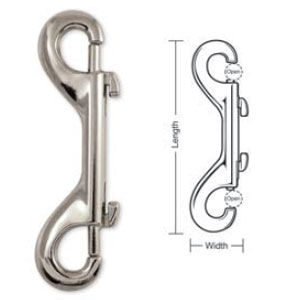 Lucky Line 00449C Double Slide Bolt Snaps