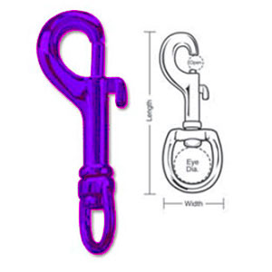 Lucky Line A45565L Color Bolt Snaps