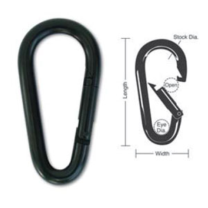 Lucky Line A512C Black Interlocking Snaps