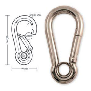 Lucky Line A543C Stainless Interlocking Snaps with Eyelet