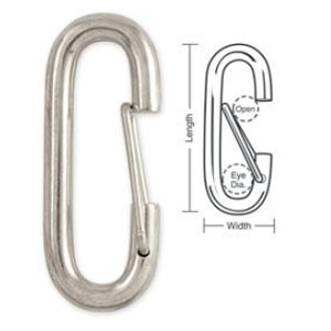 Lucky Line A647 Breeching Snaps with Wire Gate