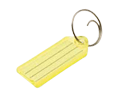 Lucky Line Products 12300 Key Tag with Tang Ring, Asst Colors, 100/Box