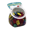 Lucky Line Products 16225 House Key Caps, Assorted Colors 100/Jar