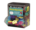 Lucky Line Products 16233 House Key Caps, Assorted Colors 200/Clear Box