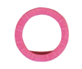 Lucky Line Products 16766 Medium Key Identifiers, Neon Pink 50/PK