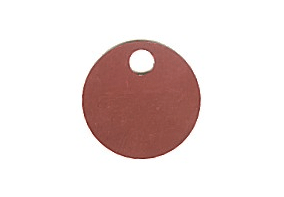Lucky Line Products 25670 Aluminum Tags 1-1/4", 100/Box, Red