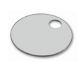 Lucky Line Products 25693 Aluminum Tags 1-1/4", 100/Box, Silver