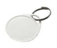 Lucky Line Products 25129 One-Hole Round Label-It Plastic Tags, White, 25/Clamshell