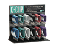 Lucky Line Products 46000 C-Clip Counter Display, Asst Colors, 126/pcs