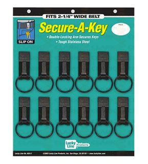 Lucky Line 47012 Wide Belt Secure-A-Key, 12/pack
