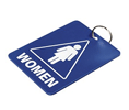 Lucky Line Products 53000 Women's Restroom Tag with Ring, 10/pk