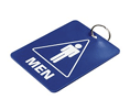 Lucky Line Products 53100 Men's Restroom Tag with Ring, 10/pk