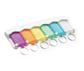 Lucky Line Products 60560 White 6-Key Tag Rack
