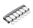 Lucky Line Products 60562 Gray 6-Key Tag Rack
