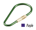Lucky Line Products 73765 Anodized Oval Key Ring, Purple 20/pk