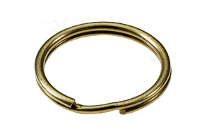 Lucky Line Products 77300 Slim Split Key Ring, 7/8" Box 100