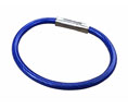 Lucky Line Products 80830 Locking Cable Key Ring, Blue, 25/pk
