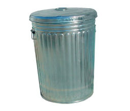 Magnolia Brush 455-20GALLON-W/LID Magnolia Brush Pre-Galvanized Trash Can With Lid