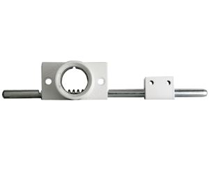 Major 5002-4-9W Single Point Octopod Door Lock, 9" Locking Rod, #4 Gear for GMS Interchangeble Core Housing - White Powdercoat Finish